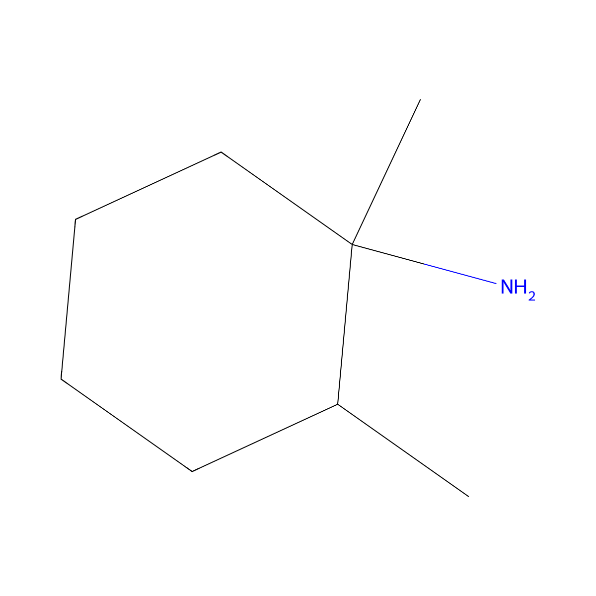 1,2-Dimethylcyclohexan-1-amine molecular structure, CAS 39077-52-6