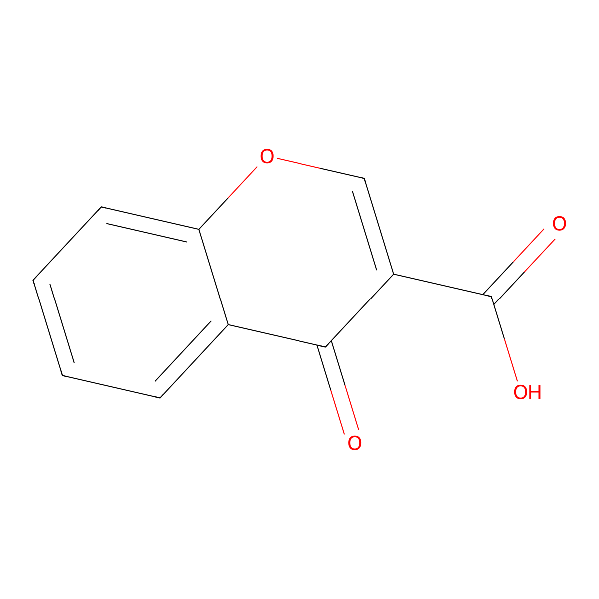 Chromone-3-carboxylic acid molecular structure, CAS 39079-62-4