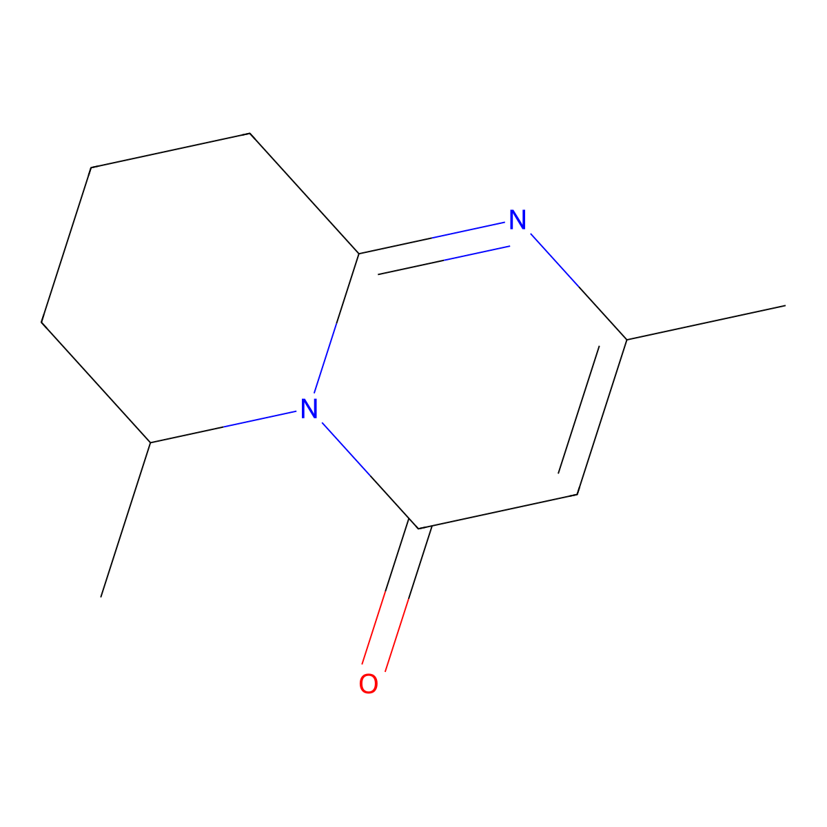 2,6-Dimethyl-4H,6H,7H,8H,9H-pyrido[1,2-a]pyrimidin-4-one molecular structure, CAS 39080-49-4