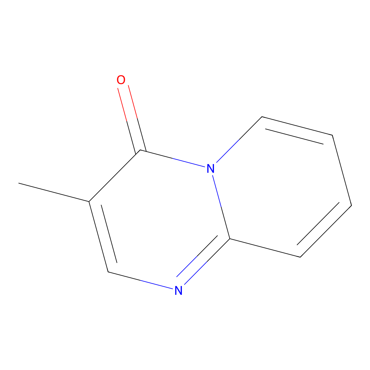 3-methyl-4H-pyrido(1,2-a)pyrimidin-4-one molecular structure, CAS 39080-57-4