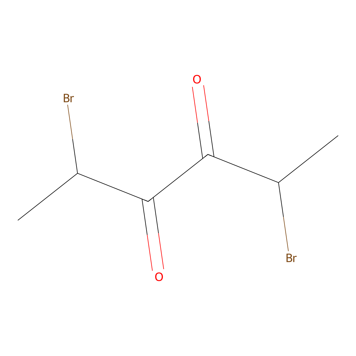 3,4-Hexanedione, 2,5-dibromo- molecular structure, CAS 39081-91-9