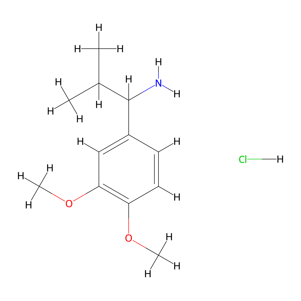 1-(3,4-Dimethoxyphenyl)-2-methylpropan-1-amine hydrochloride molecular structure, CAS 390815-34-6