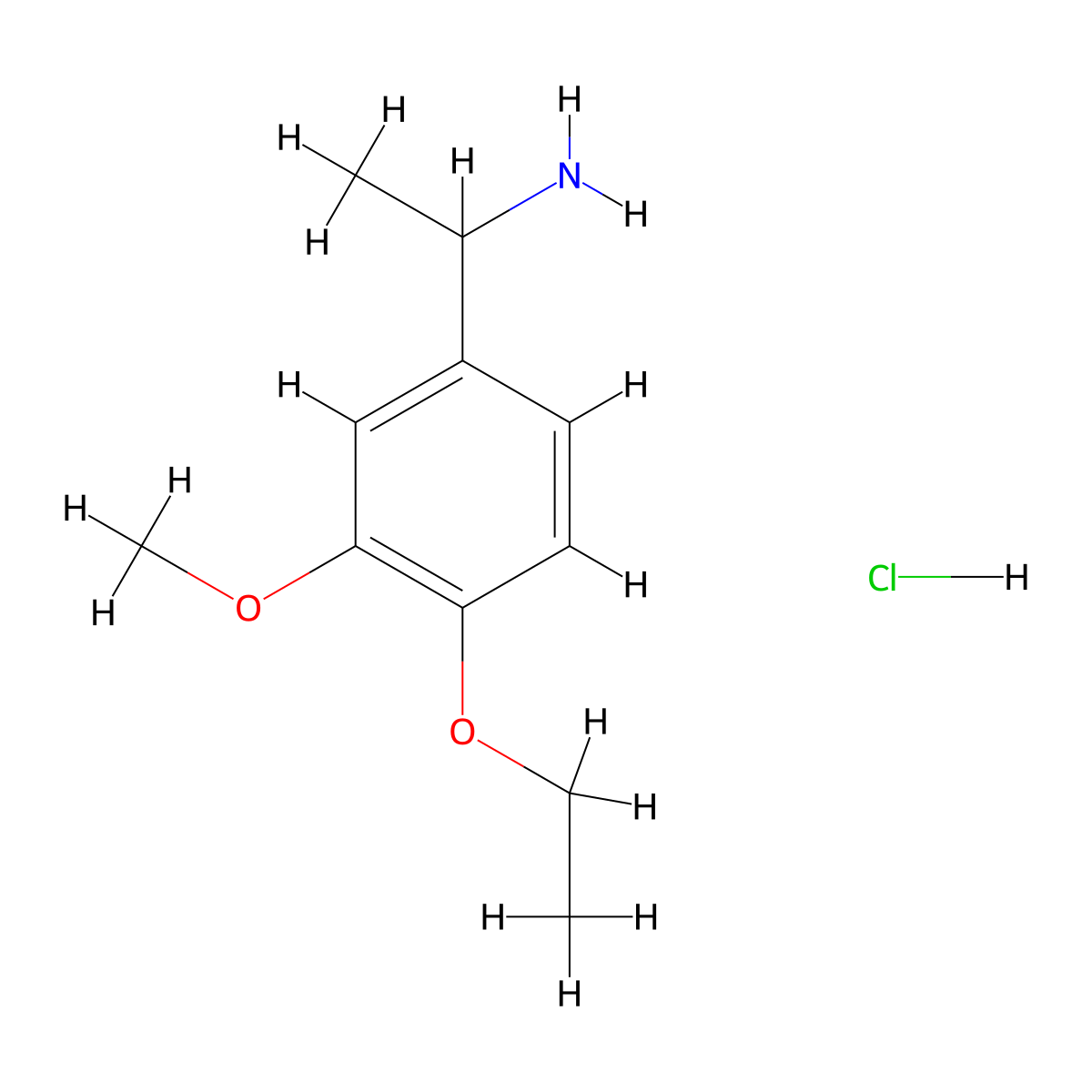 1-(4-Ethoxy-3-methoxyphenyl)ethan-1-amine hydrochloride molecular structure, CAS 390815-35-7