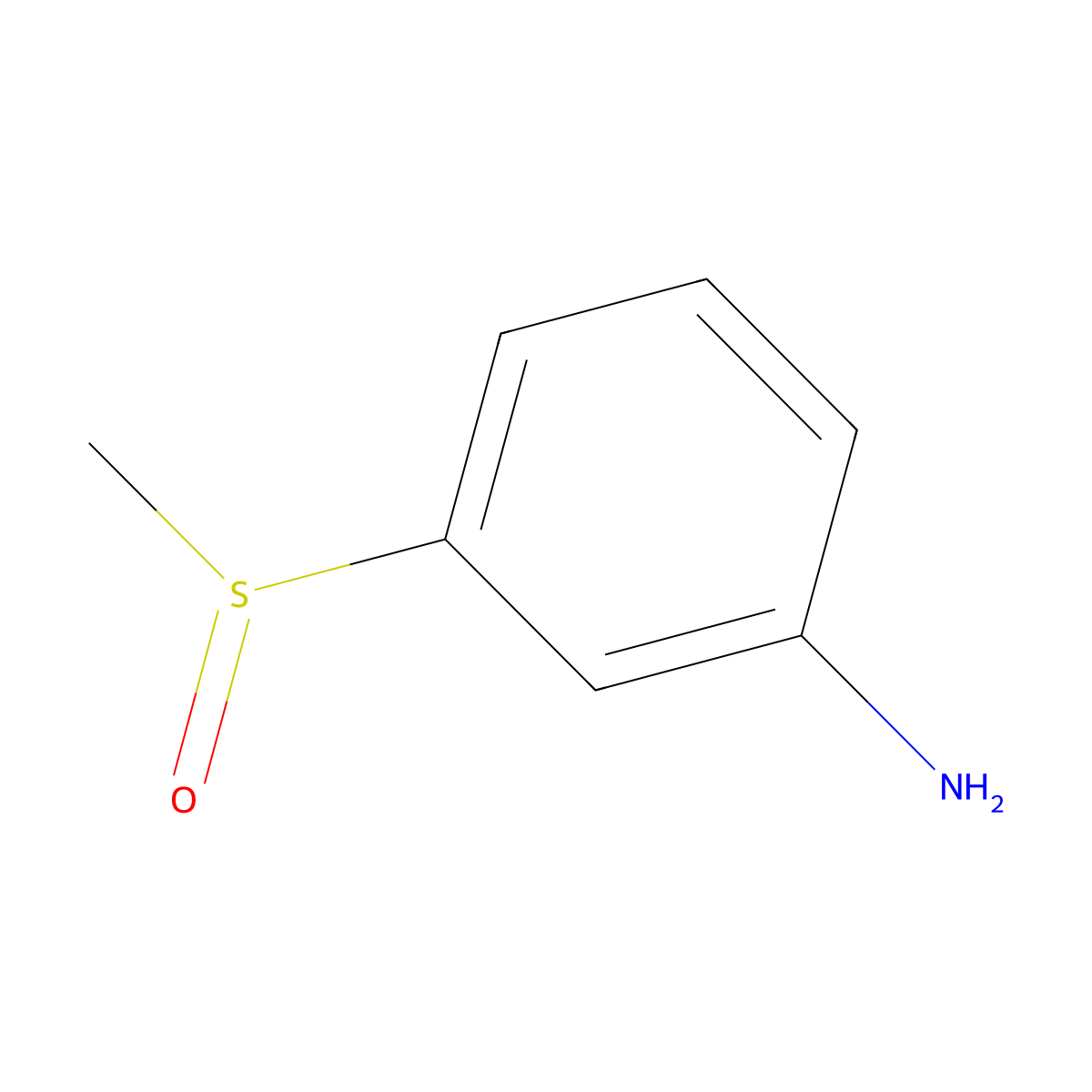 3-Methanesulfinylaniline molecular structure, CAS 39082-89-8