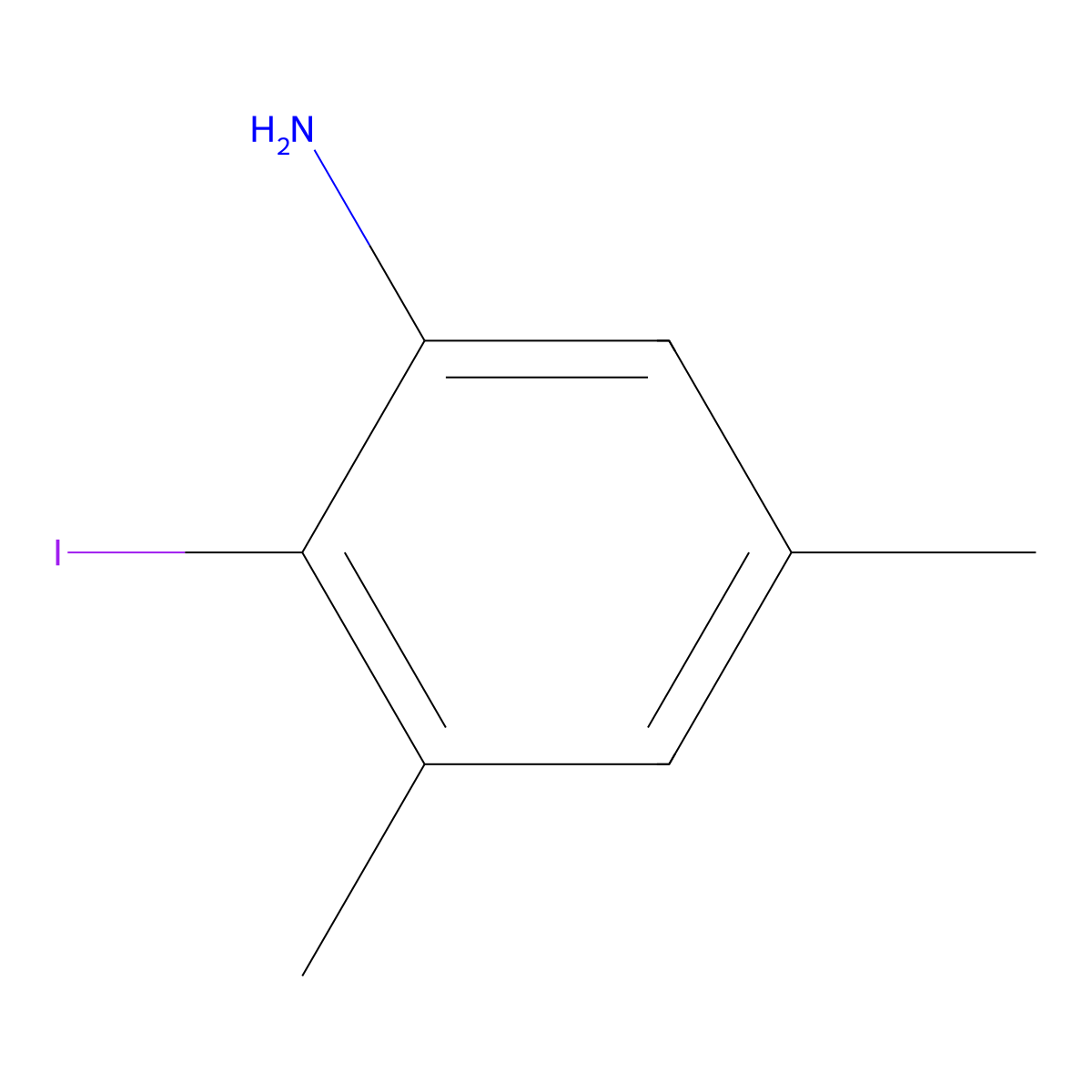 2-Iodo-3,5-dimethylaniline molecular structure, CAS 390823-79-7