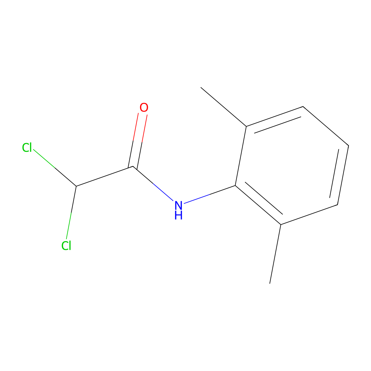 2,2-Dichloro-N-(2,6-dimethylphenyl)acetamide molecular structure, CAS 39084-88-3