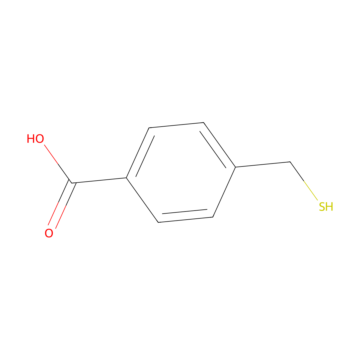 4-(Mercaptomethyl)benzoic acid molecular structure, CAS 39088-65-8