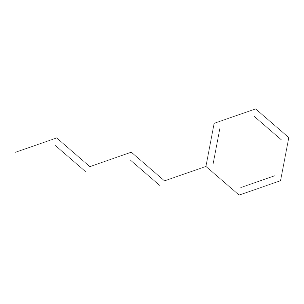 Penta-1,3-dien-1-ylbenzene molecular structure, CAS 3909-96-4