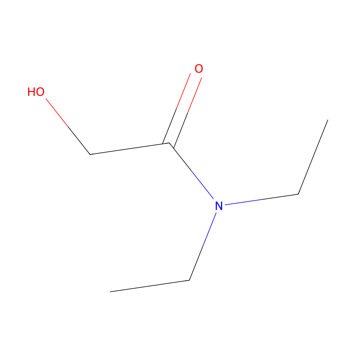 N,N-Diethyl-2-hydroxyacetamide molecular structure, CAS 39096-01-0