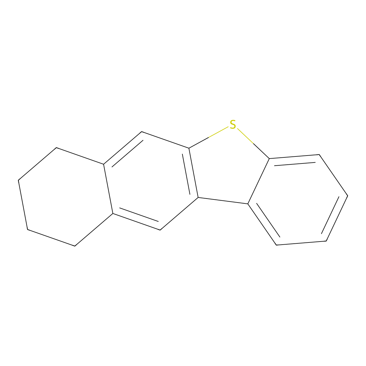 7,8,9,10-Tetrahydrobenzo(b)naphtho(2,3-d)thiophene molecular structure, CAS 39097-15-9