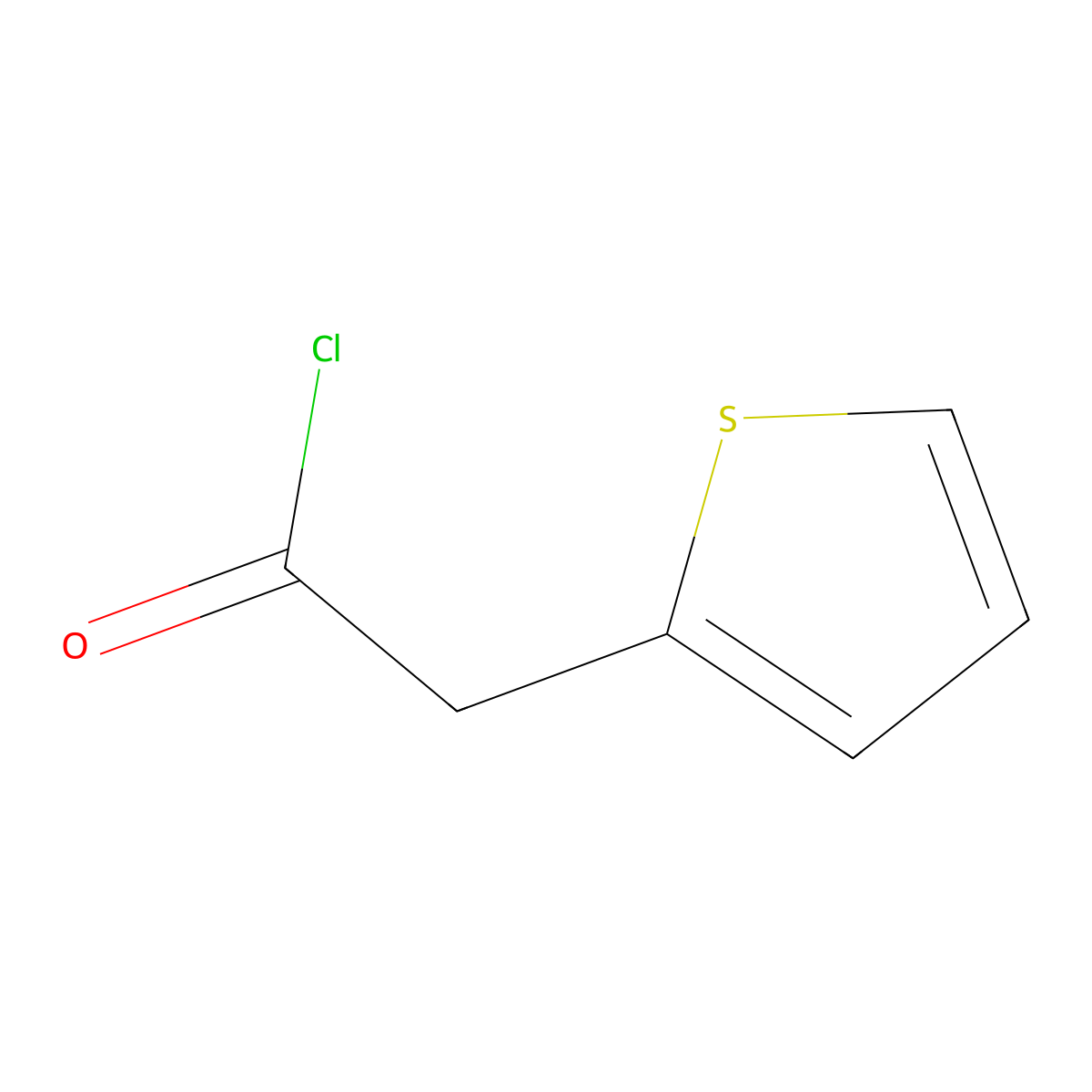2-Thiopheneacetyl chloride molecular structure, CAS 39098-97-0
