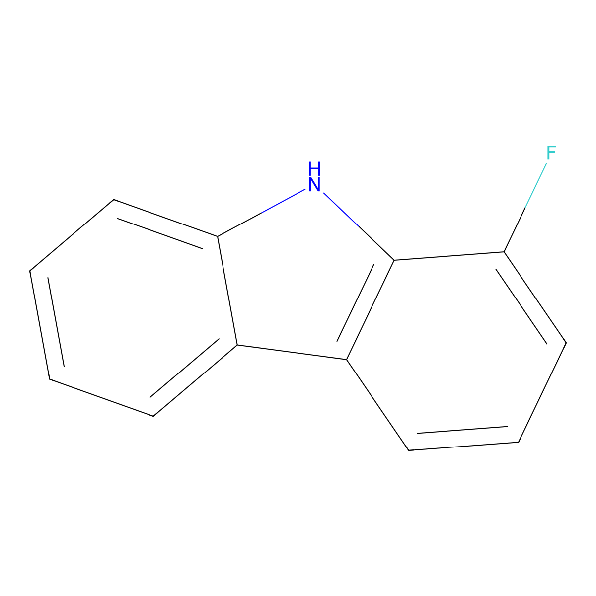 1-fluoro-9H-carbazole molecular structure, CAS 391-26-4