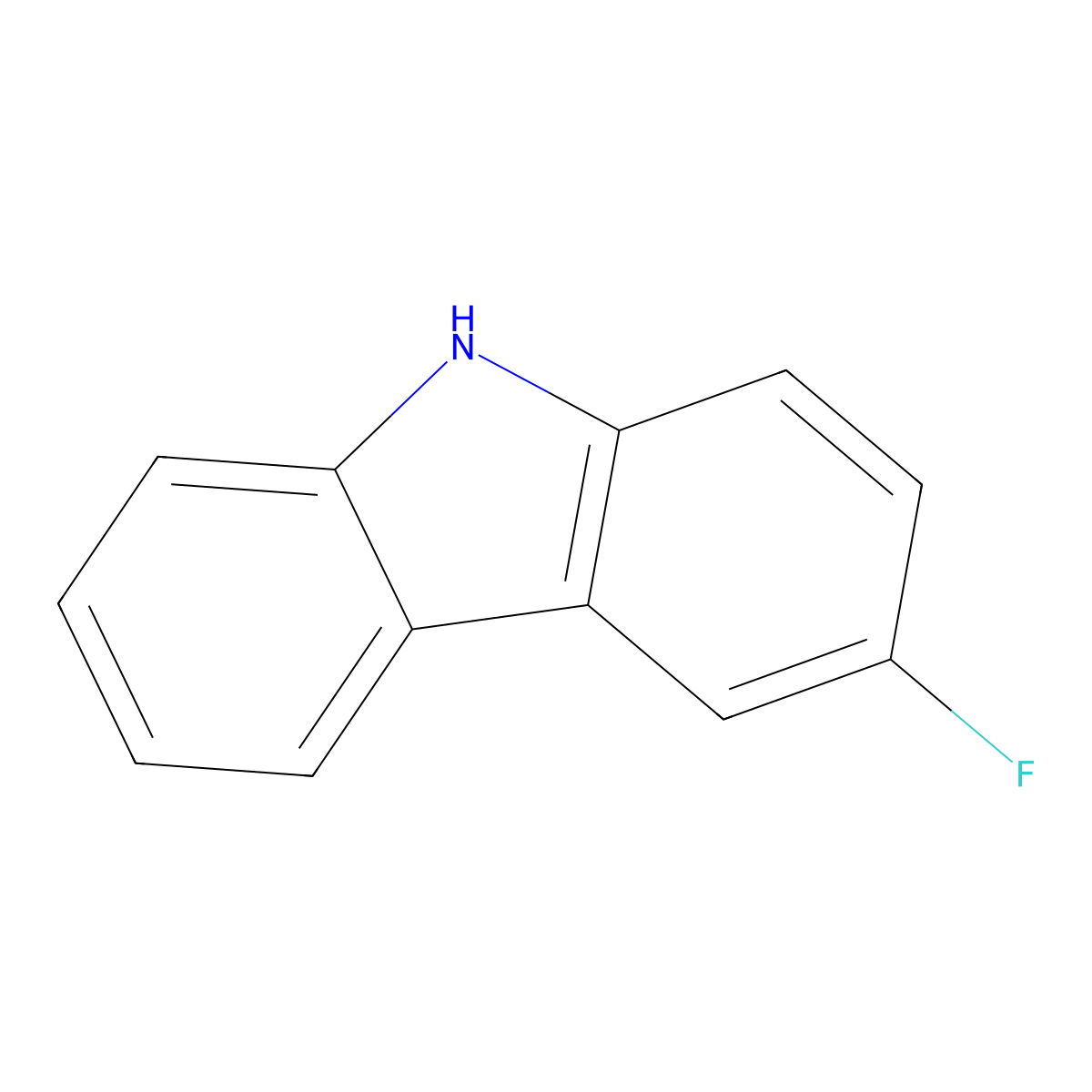 3-Fluorocarbazole molecular structure, CAS 391-45-7