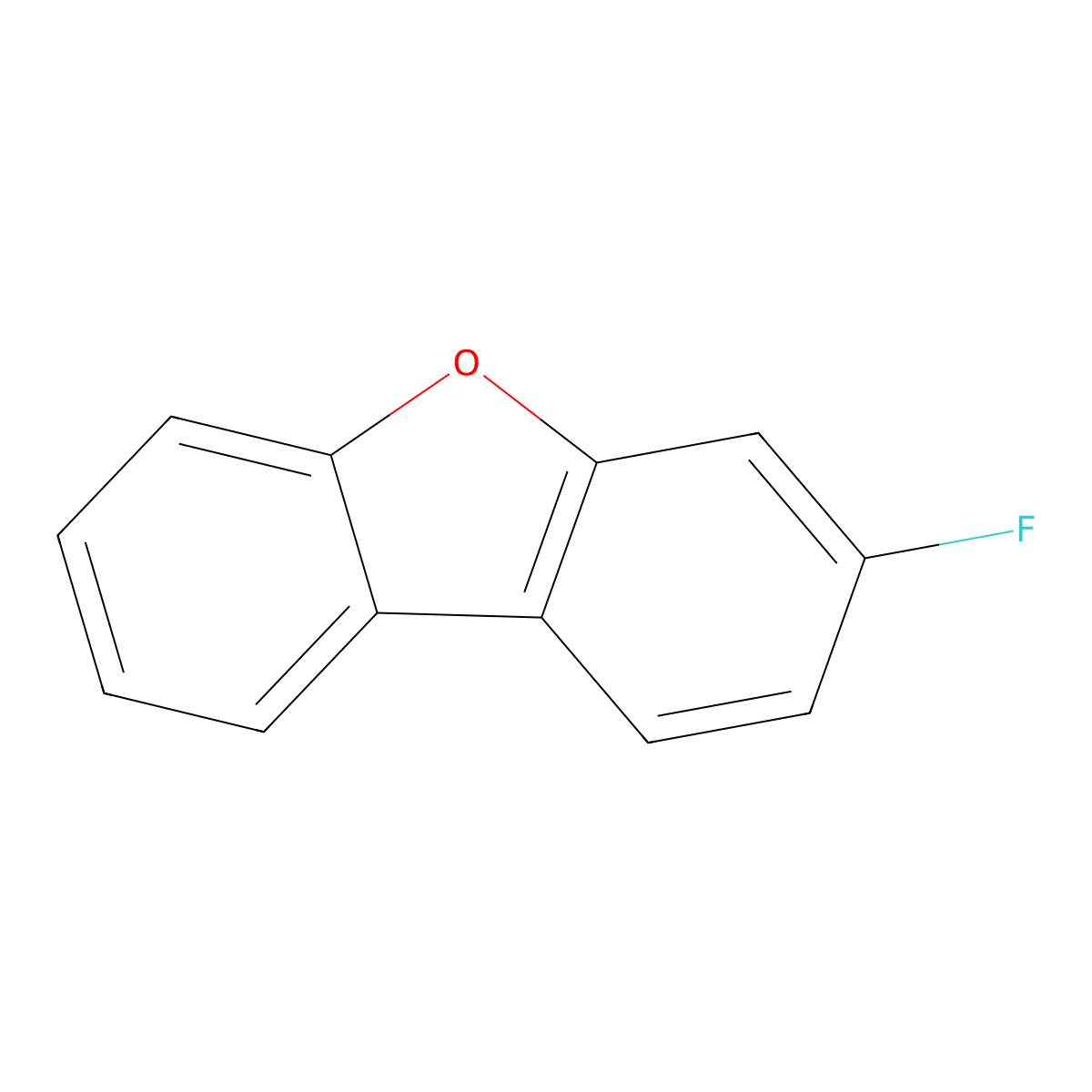 3-Fluorodibenzofuran molecular structure, CAS 391-54-8