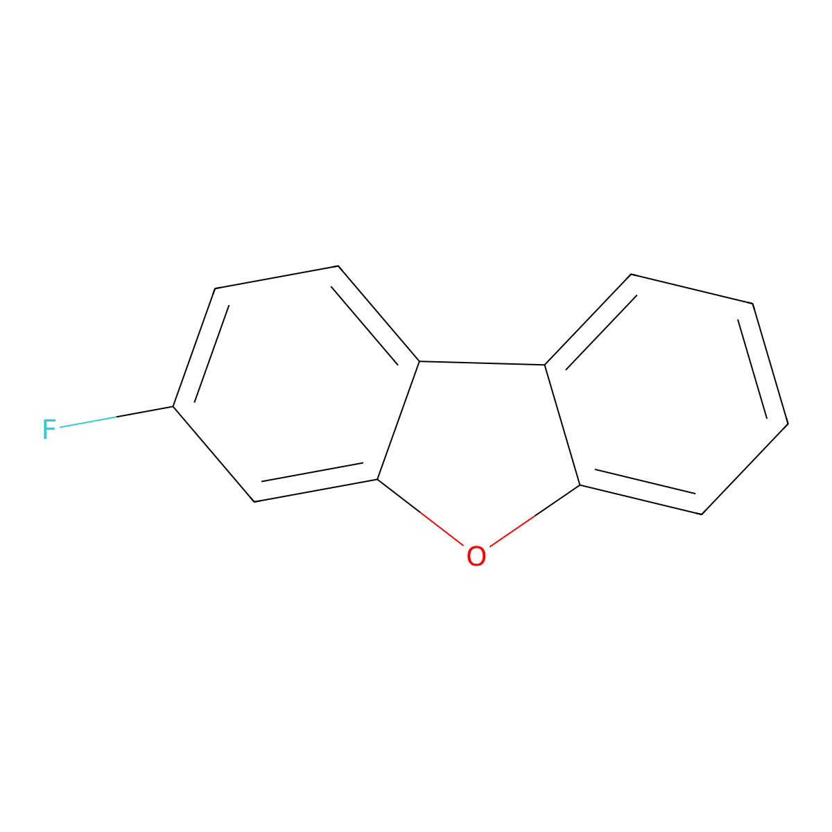 3-Fluorodibenzofuran molecular structure, CAS 391-54-8