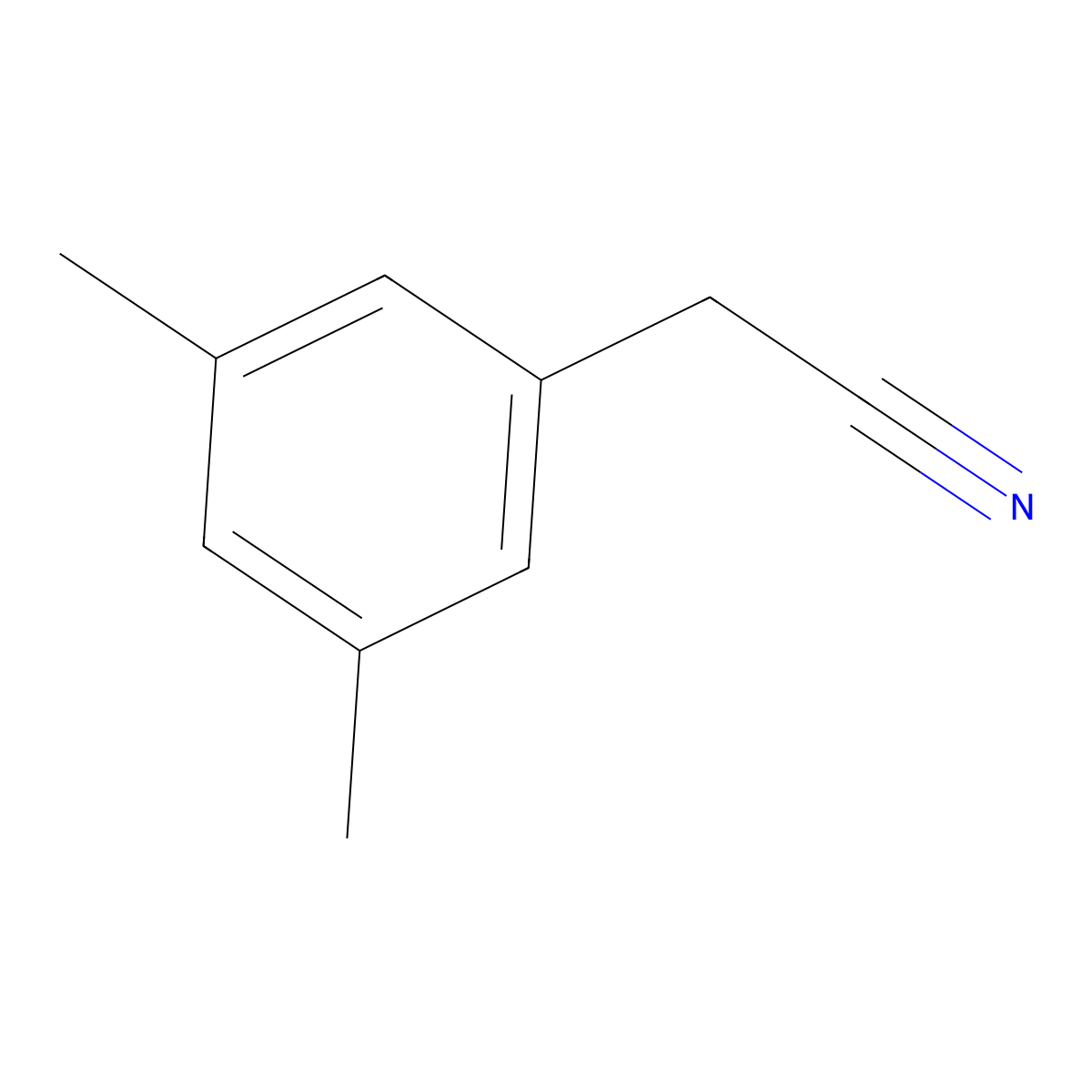(3,5-Dimethylphenyl)acetonitrile molecular structure, CAS 39101-54-7