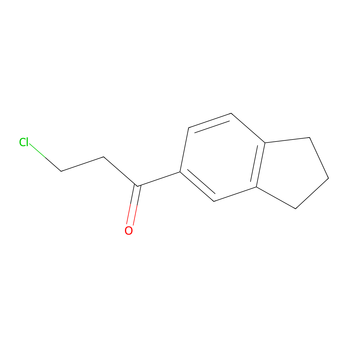 5-(3-Chloropropionyl)indan molecular structure, CAS 39105-39-0