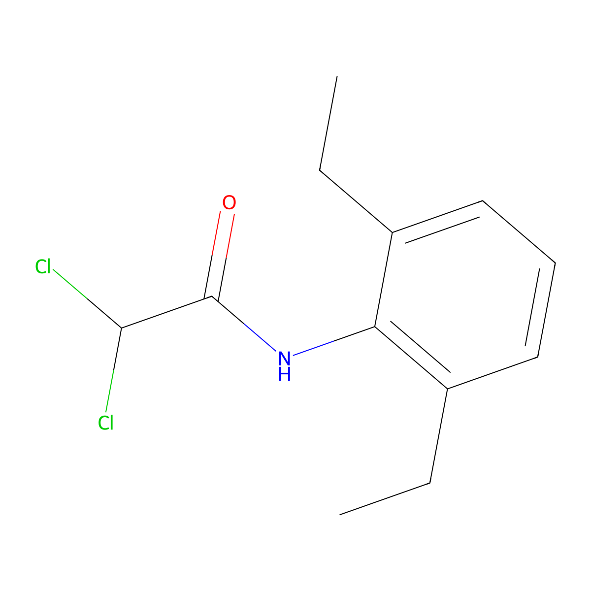 2,2-dichloro-N-(2,6-diethylphenyl)acetamide molecular structure, CAS 39106-12-2