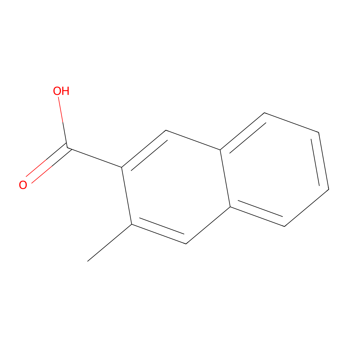 3-Methylnaphthalene-2-carboxylic acid molecular structure, CAS 39110-32-2