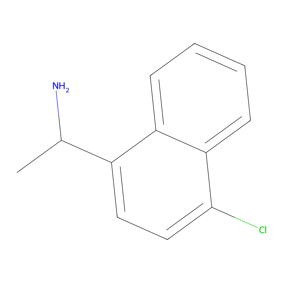 1-(4-Chloronaphthalen-1-yl)ethan-1-amine molecular structure, CAS 39110-78-6