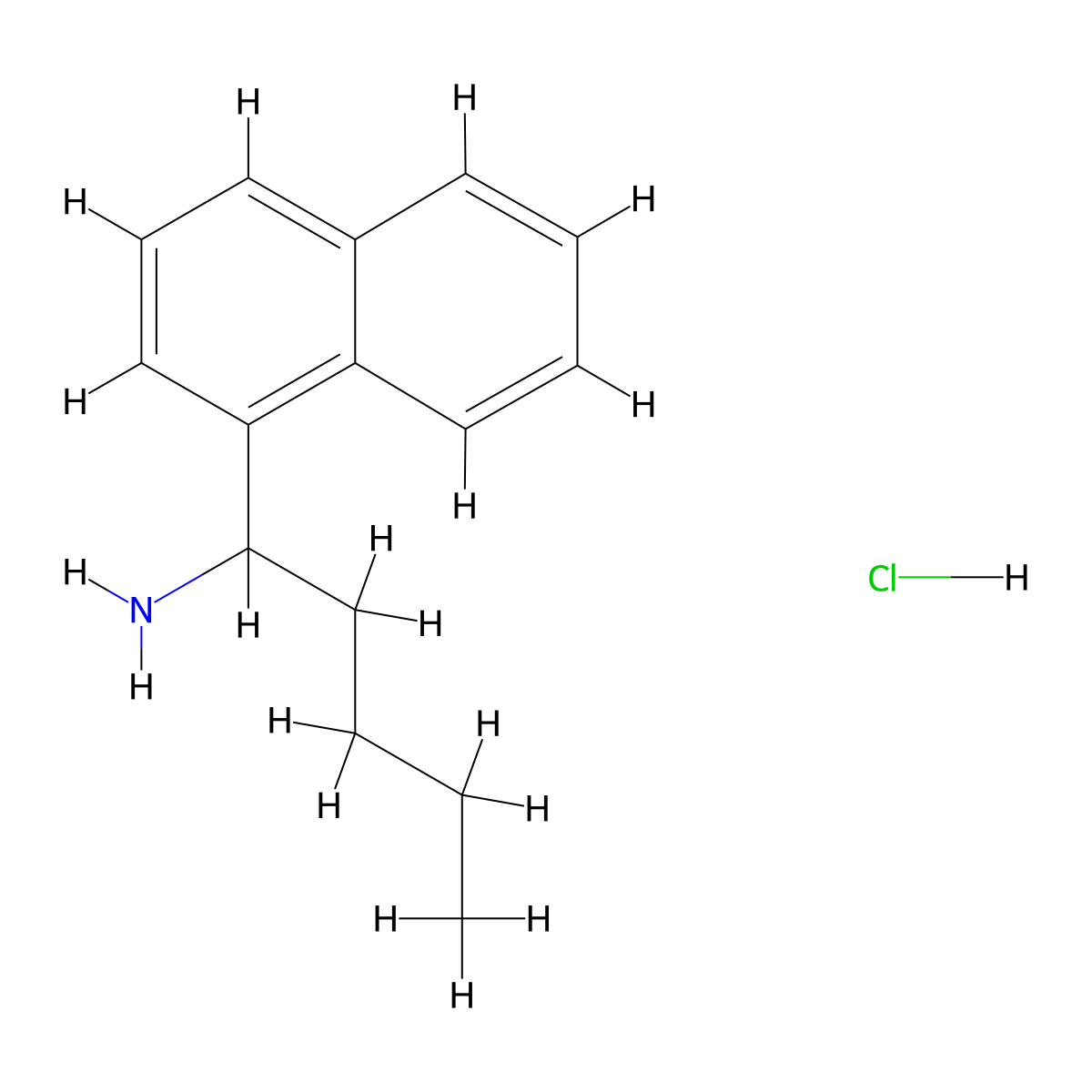 1-(Naphthalen-1-yl)pentan-1-amine hydrochloride molecular structure, CAS 39110-83-3