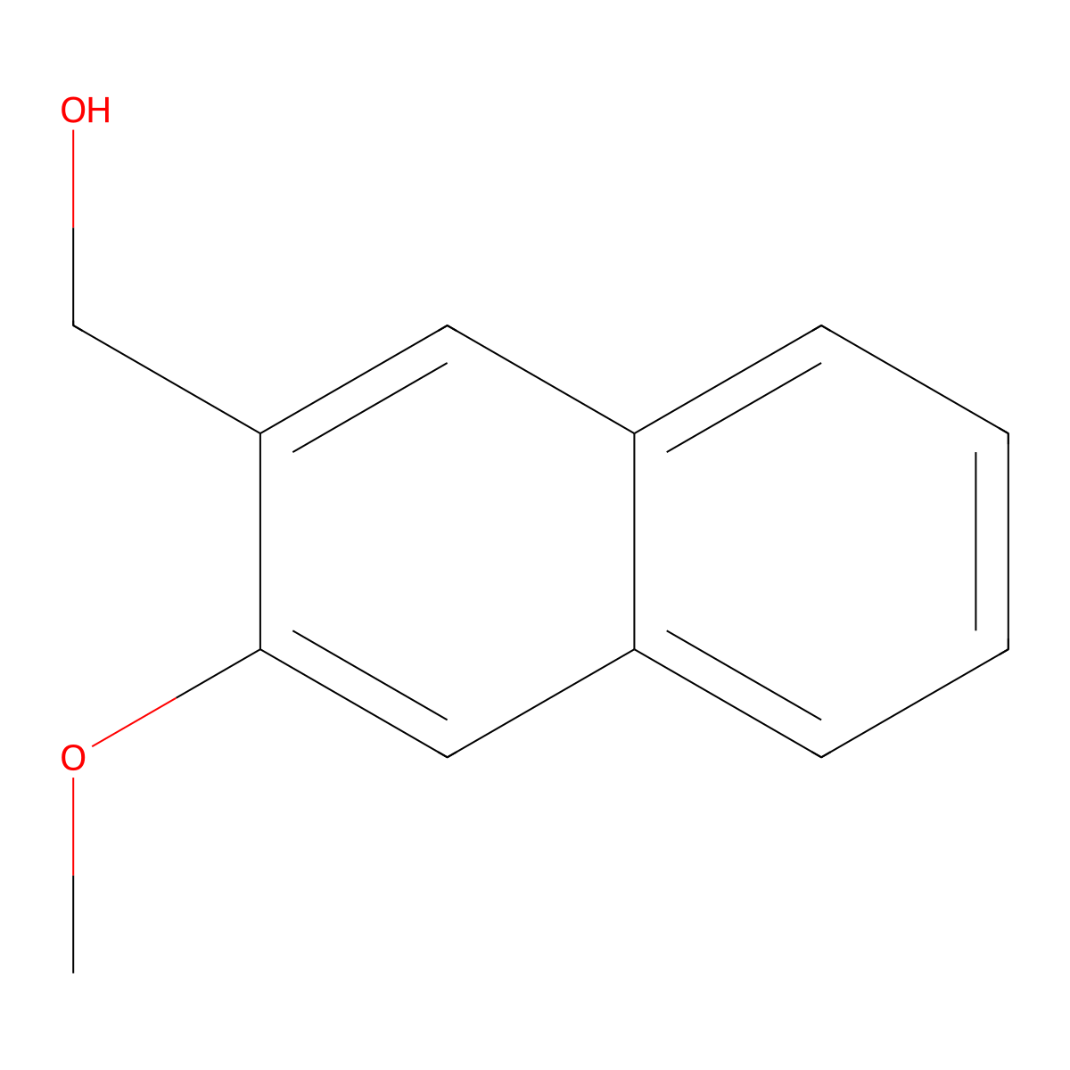 (3-Methoxynaphthalen-2-yl)methanol molecular structure, CAS 39110-92-4