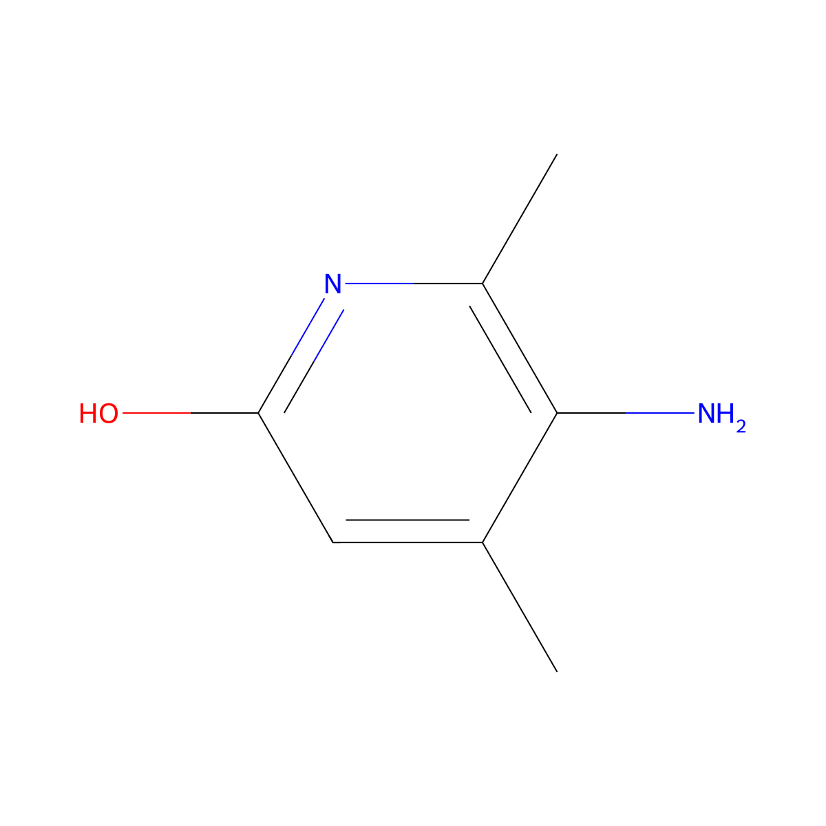 5-Amino-4,6-dimethylpyridin-2(1H)-one molecular structure, CAS 39112-88-4