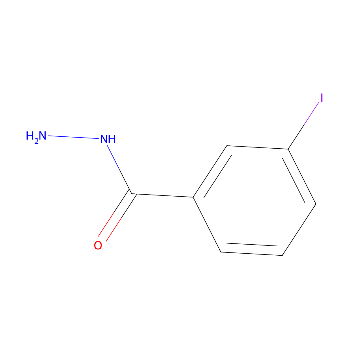 3-Iodobenzohydrazide molecular structure, CAS 39115-94-1