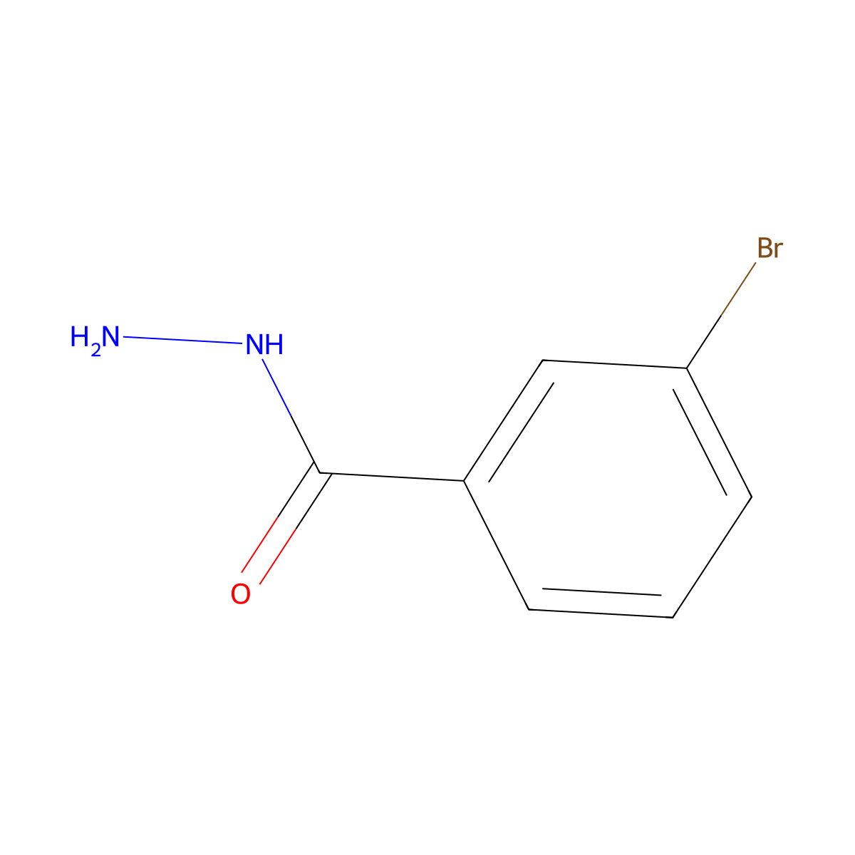 m-Bromobenzohydrazide molecular structure, CAS 39115-96-3