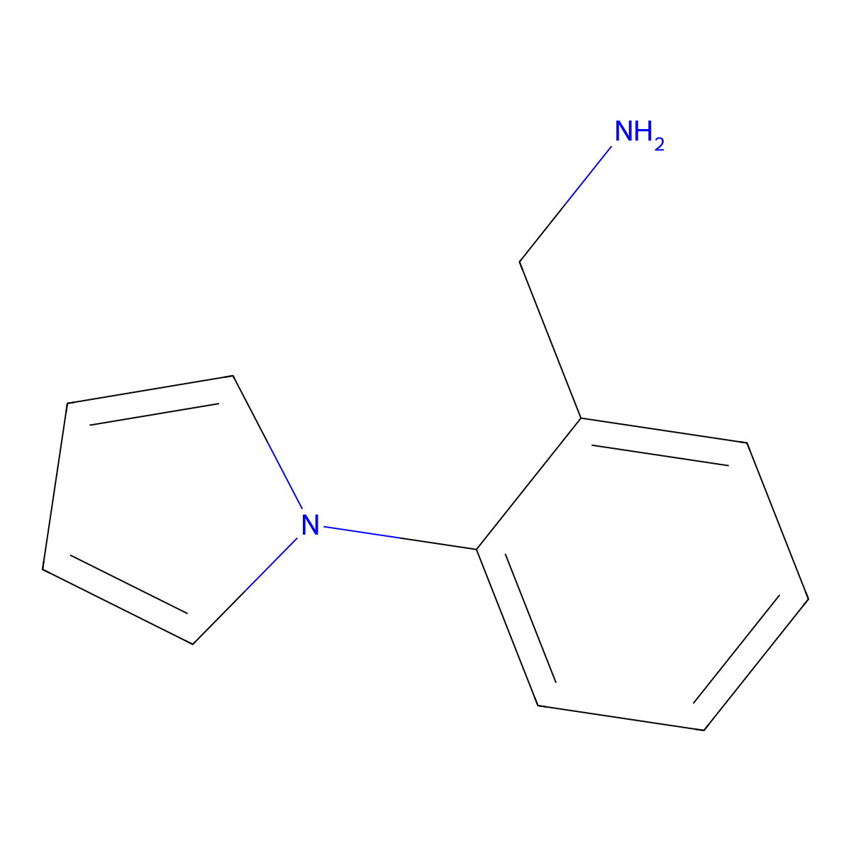 2-(1-Pyrrolyl)benzylamine molecular structure, CAS 39116-24-0
