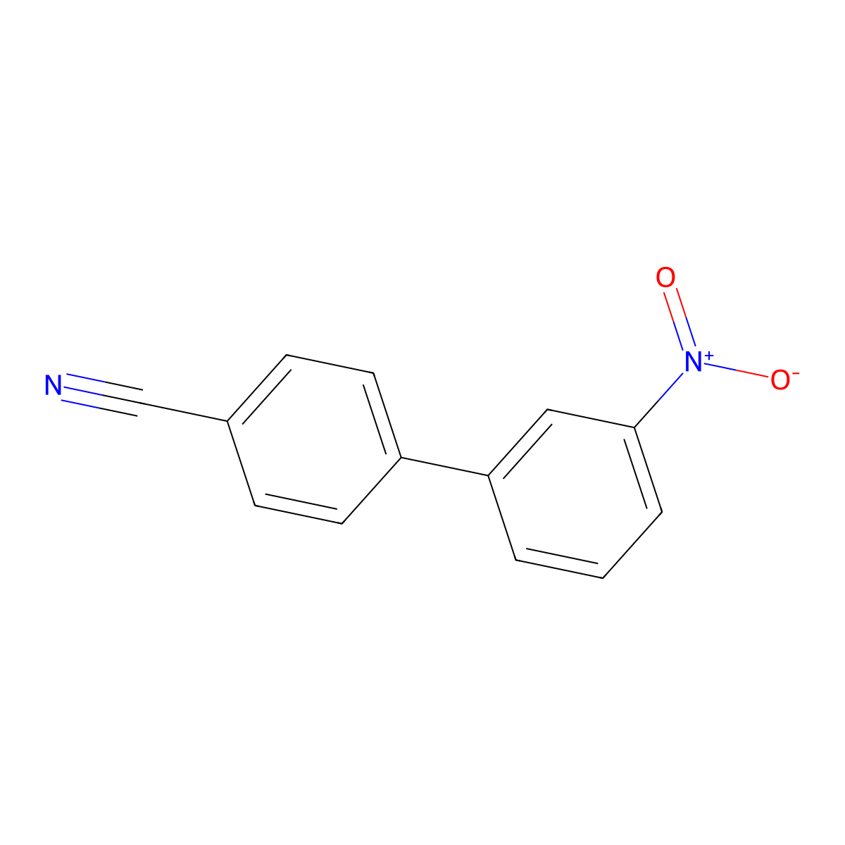 4-(3-Nitrophenyl)benzonitrile molecular structure, CAS 39117-72-1