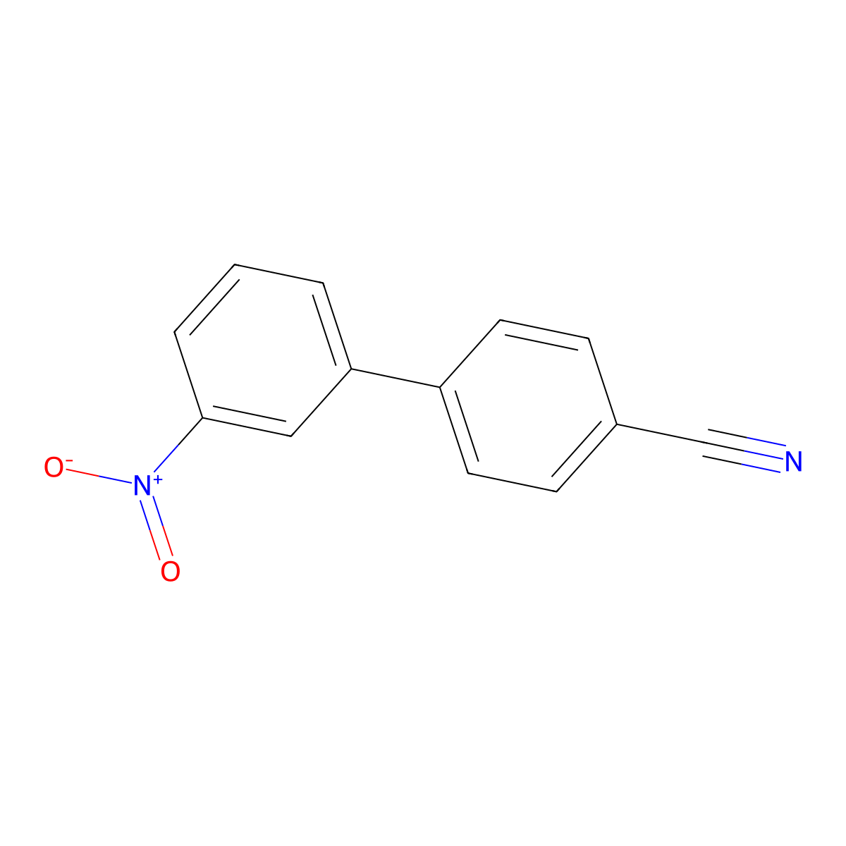 4-(3-Nitrophenyl)benzonitrile molecular structure, CAS 39117-72-1
