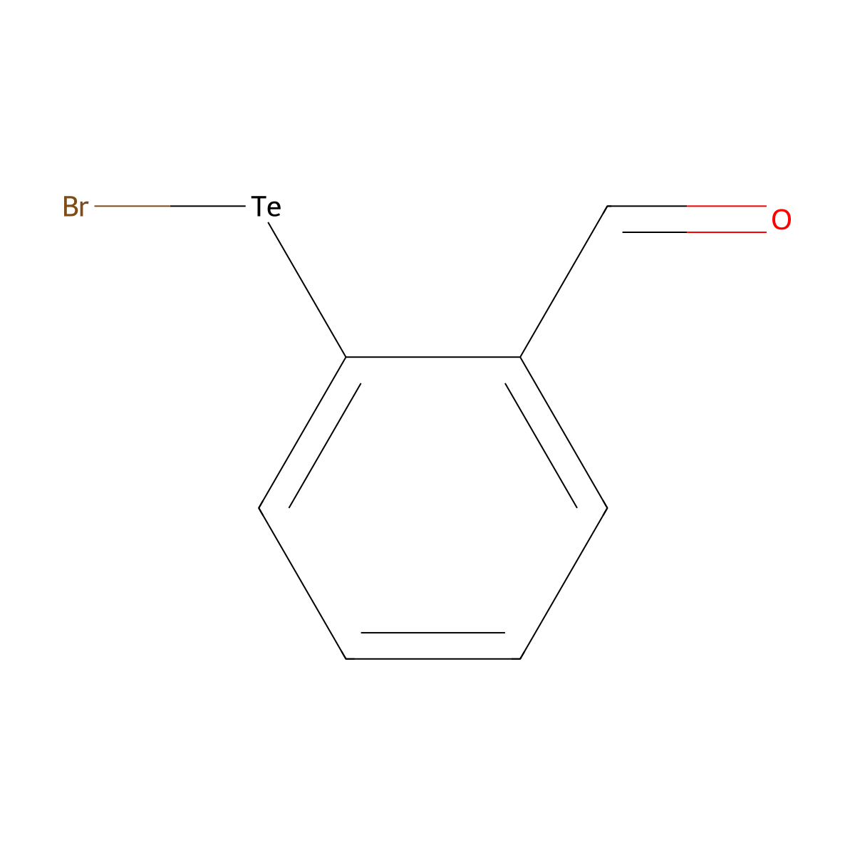 Benzenetellurenyl bromide, 2-formyl- molecular structure, CAS 39119-87-4