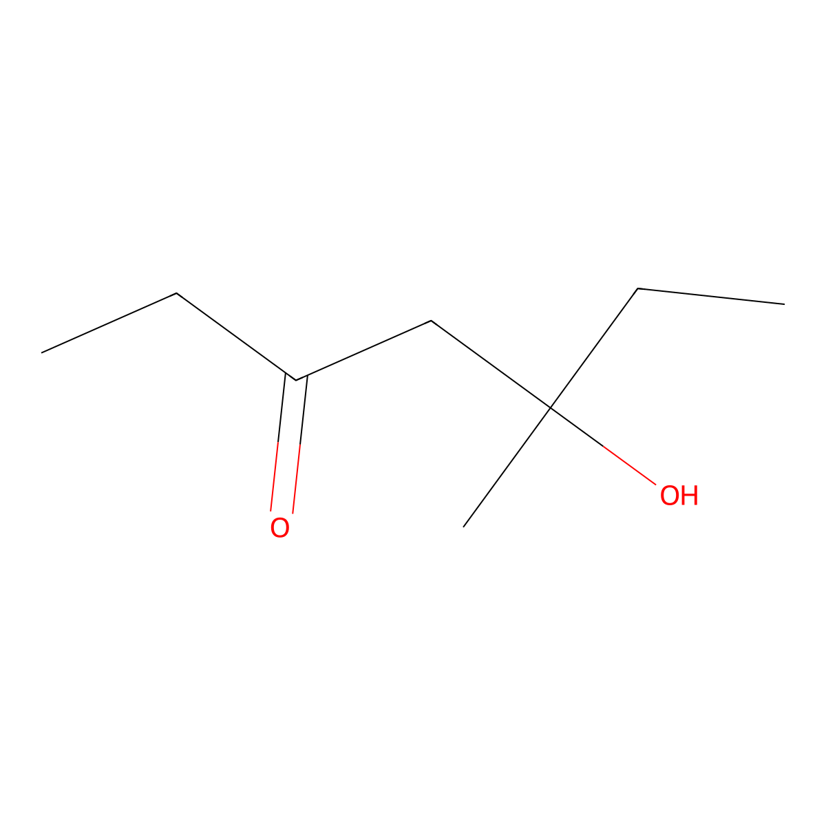 5-Hydroxy-5-methylheptan-3-one molecular structure, CAS 39121-37-4