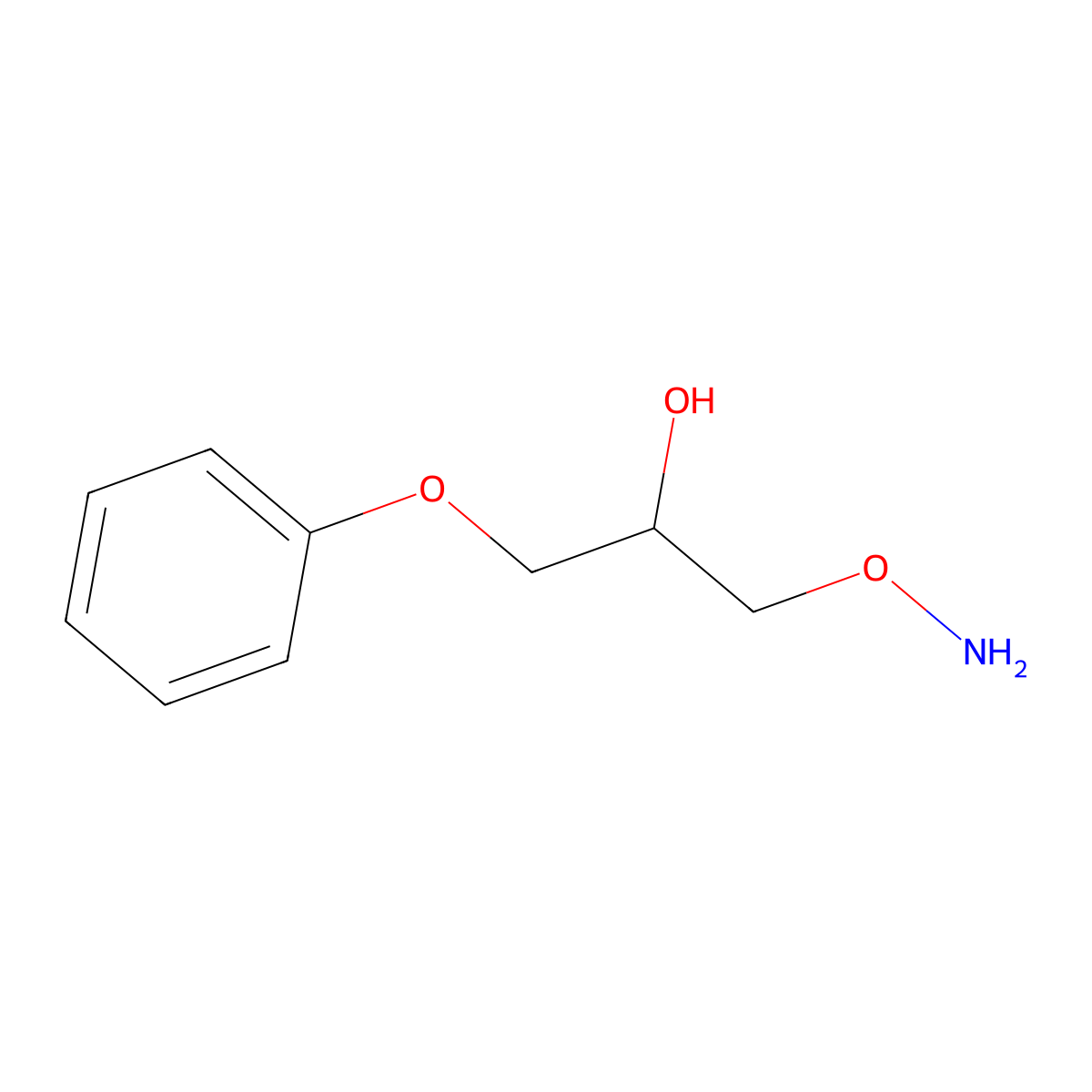 2-Propanol, 1-(aminooxy)-3-phenoxy- molecular structure, CAS 391212-36-5