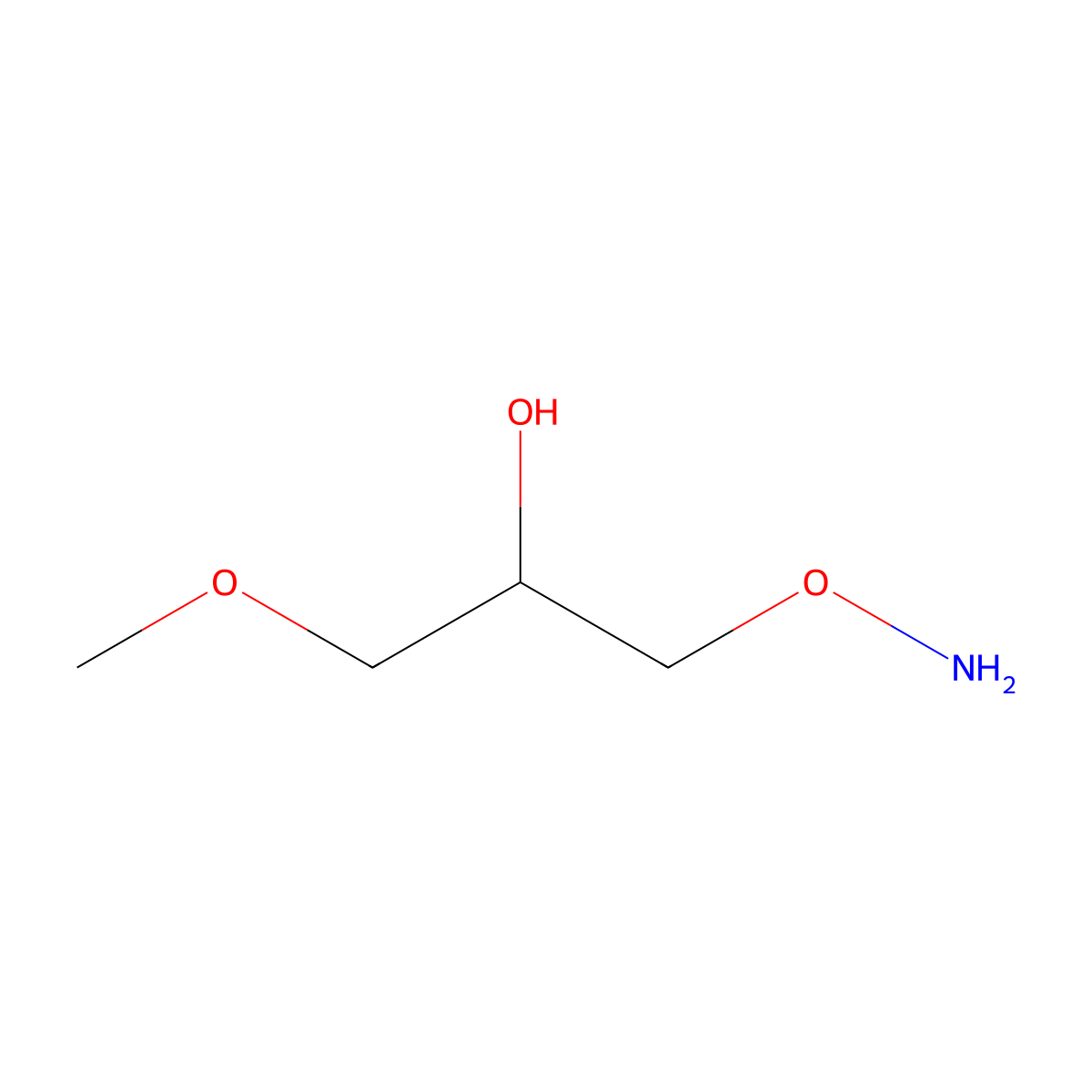 1-(Aminooxy)-3-methoxypropan-2-ol molecular structure, CAS 391212-37-6
