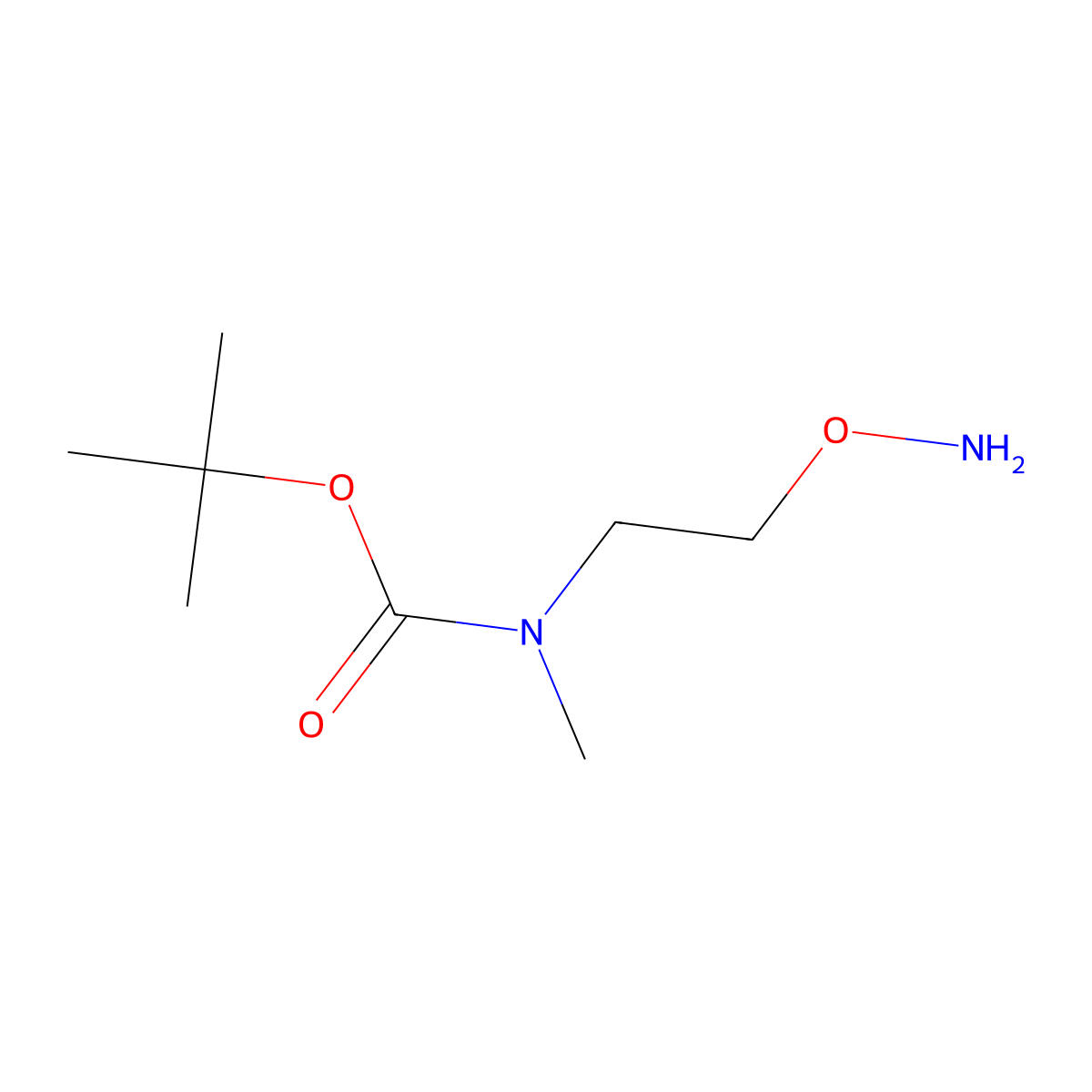 tert-butyl N-[2-(aminooxy)ethyl]-N-methylcarbamate molecular structure, CAS 391212-47-8