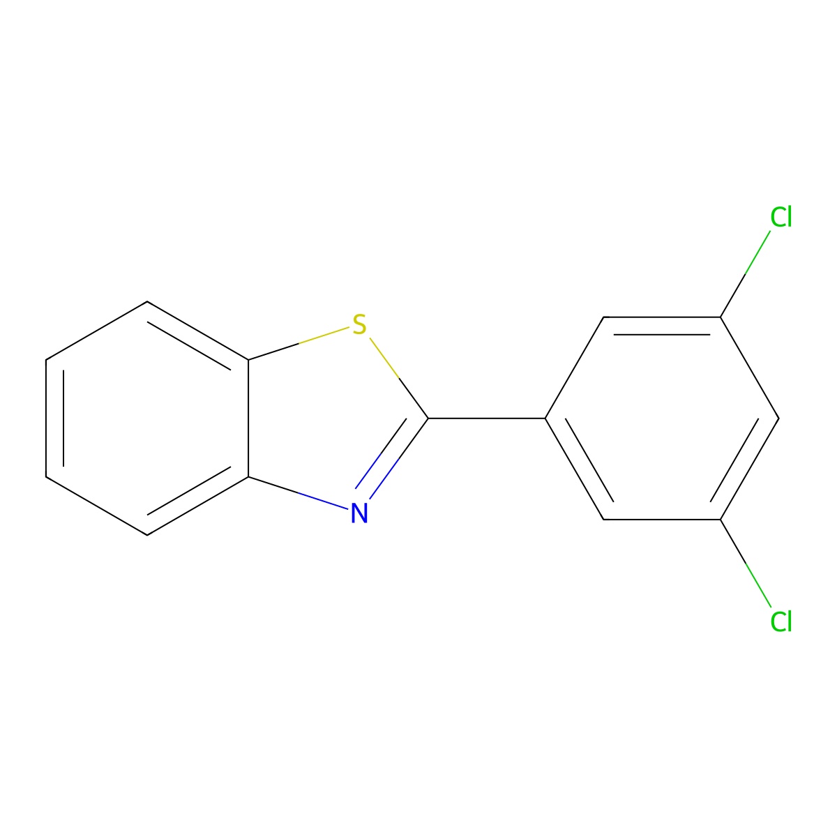 2-(3,5-Dichlorophenyl)benzo[d]thiazole molecular structure, CAS 391219-75-3