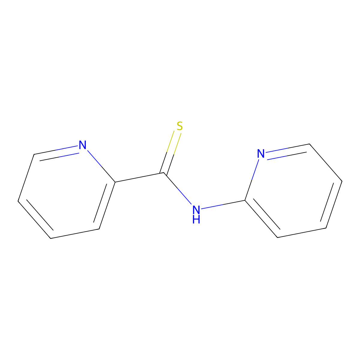 N-(pyridin-2-yl)pyridine-2-carbothioamide molecular structure, CAS 39122-38-8