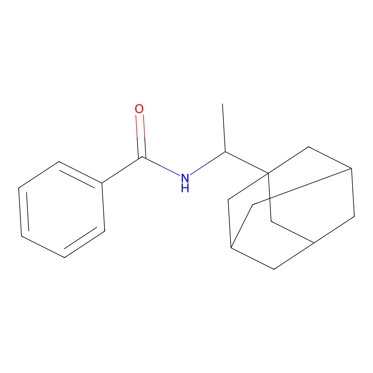 N-(adamantanylethyl)benzamide molecular structure, CAS 391220-92-1