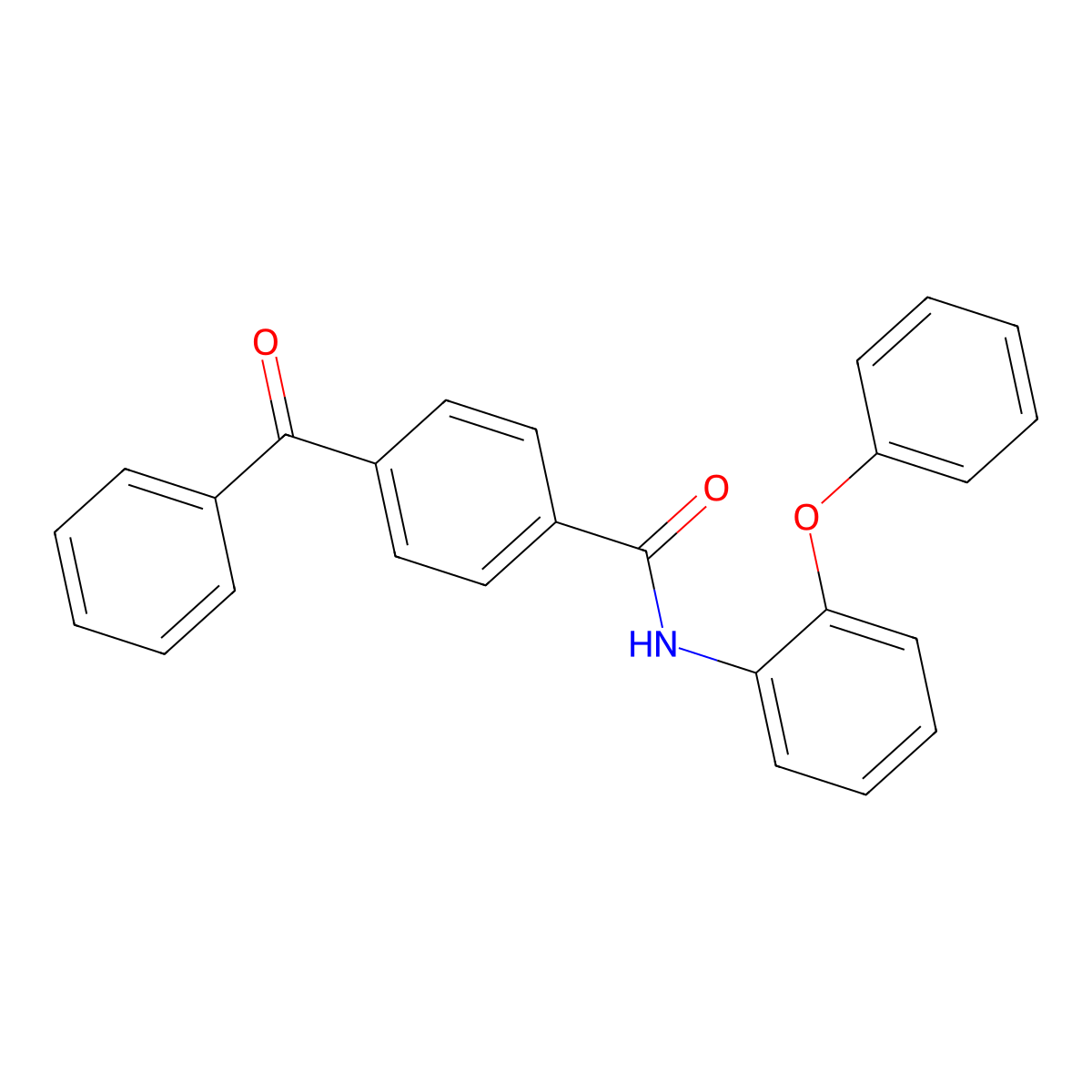 4-benzoyl-N-(2-phenoxyphenyl)benzamide molecular structure, CAS 391221-78-6