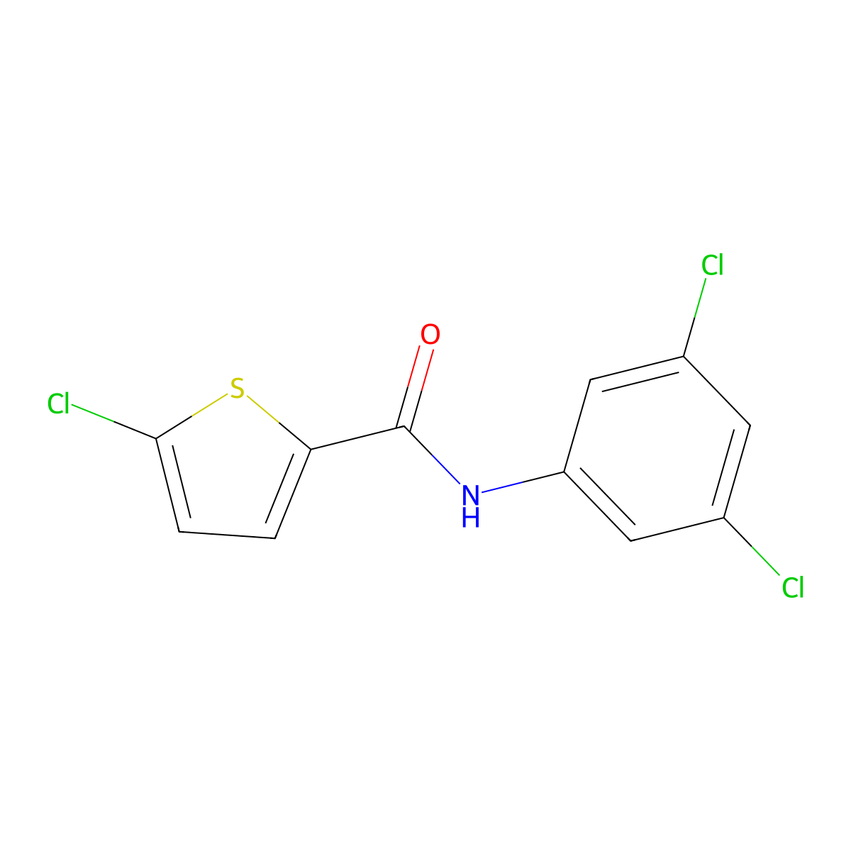 5-chloro-N-(3,5-dichlorophenyl)thiophene-2-carboxamide molecular structure, CAS 391225-54-0
