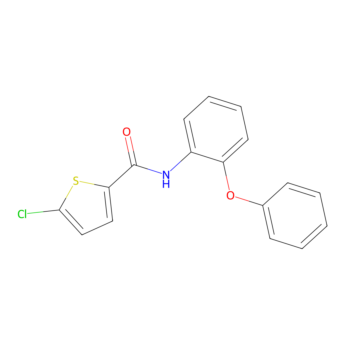 5-chloro-N-(2-phenoxyphenyl)thiophene-2-carboxamide molecular structure, CAS 391225-65-3