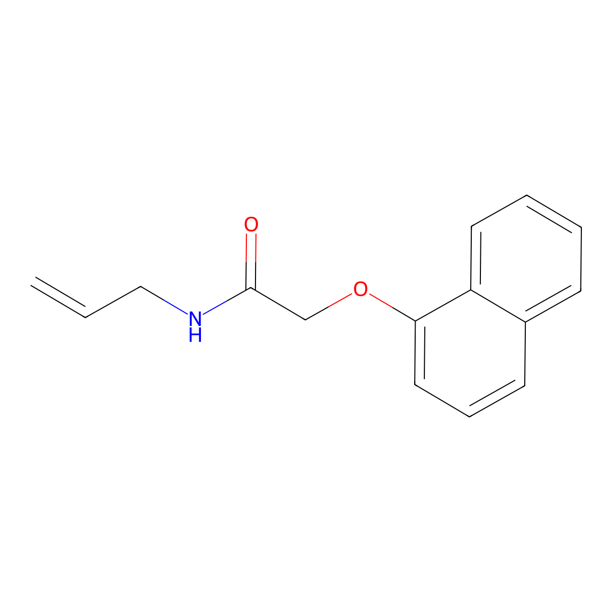 2-(naphthalen-1-yloxy)-N-(prop-2-en-1-yl)acetamide molecular structure, CAS 391229-06-4