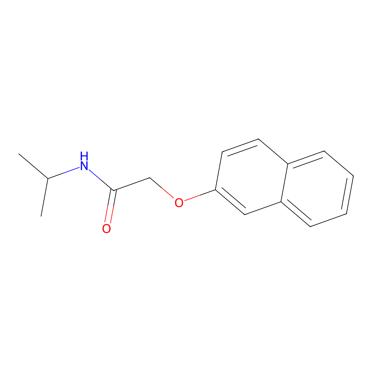 N-isopropyl-2-(naphthalen-2-yloxy)acetamide molecular structure, CAS 391229-12-2