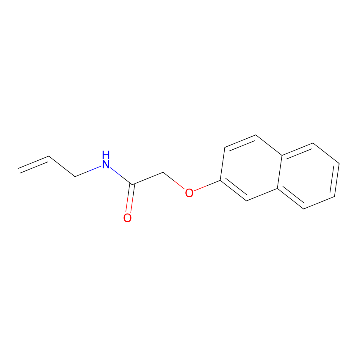 2-(naphthalen-2-yloxy)-N-(prop-2-en-1-yl)acetamide molecular structure, CAS 391229-14-4