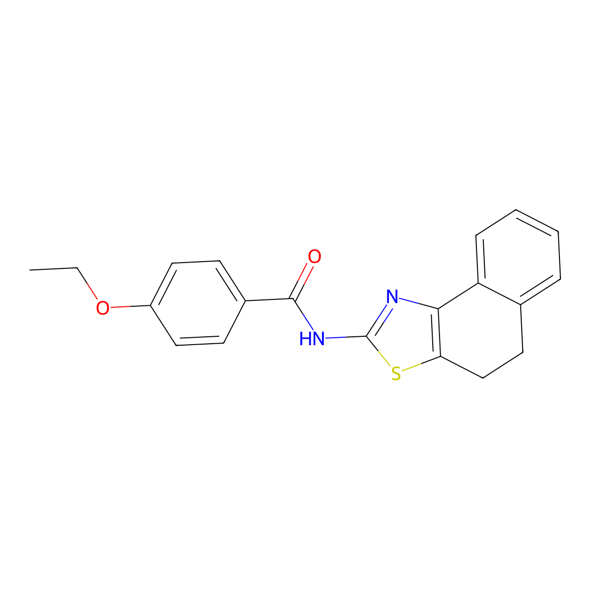 N-(4,5-dihydronaphtho[1,2-d]thiazol-2-yl)-4-ethoxybenzamide molecular structure, CAS 391229-66-6