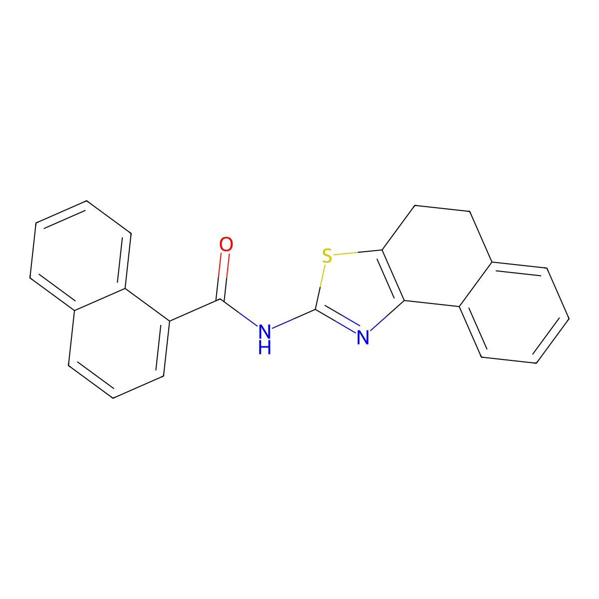N-(4,5-dihydronaphtho[1,2-d]thiazol-2-yl)-1-naphthamide molecular structure, CAS 391229-68-8