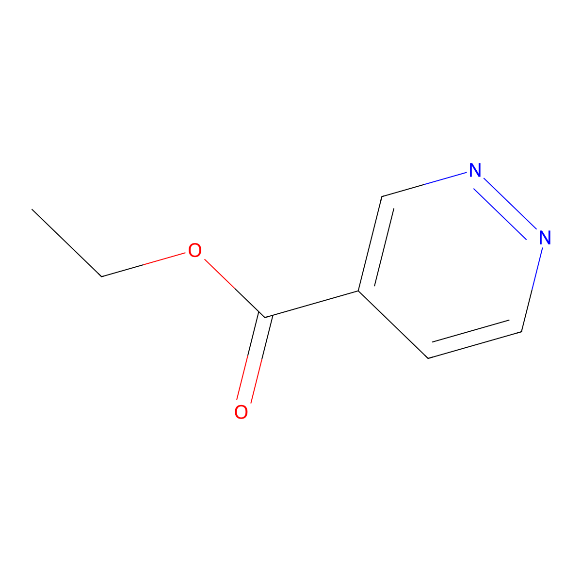 Ethyl Pyridazine-4-carboxylate molecular structure, CAS 39123-39-2