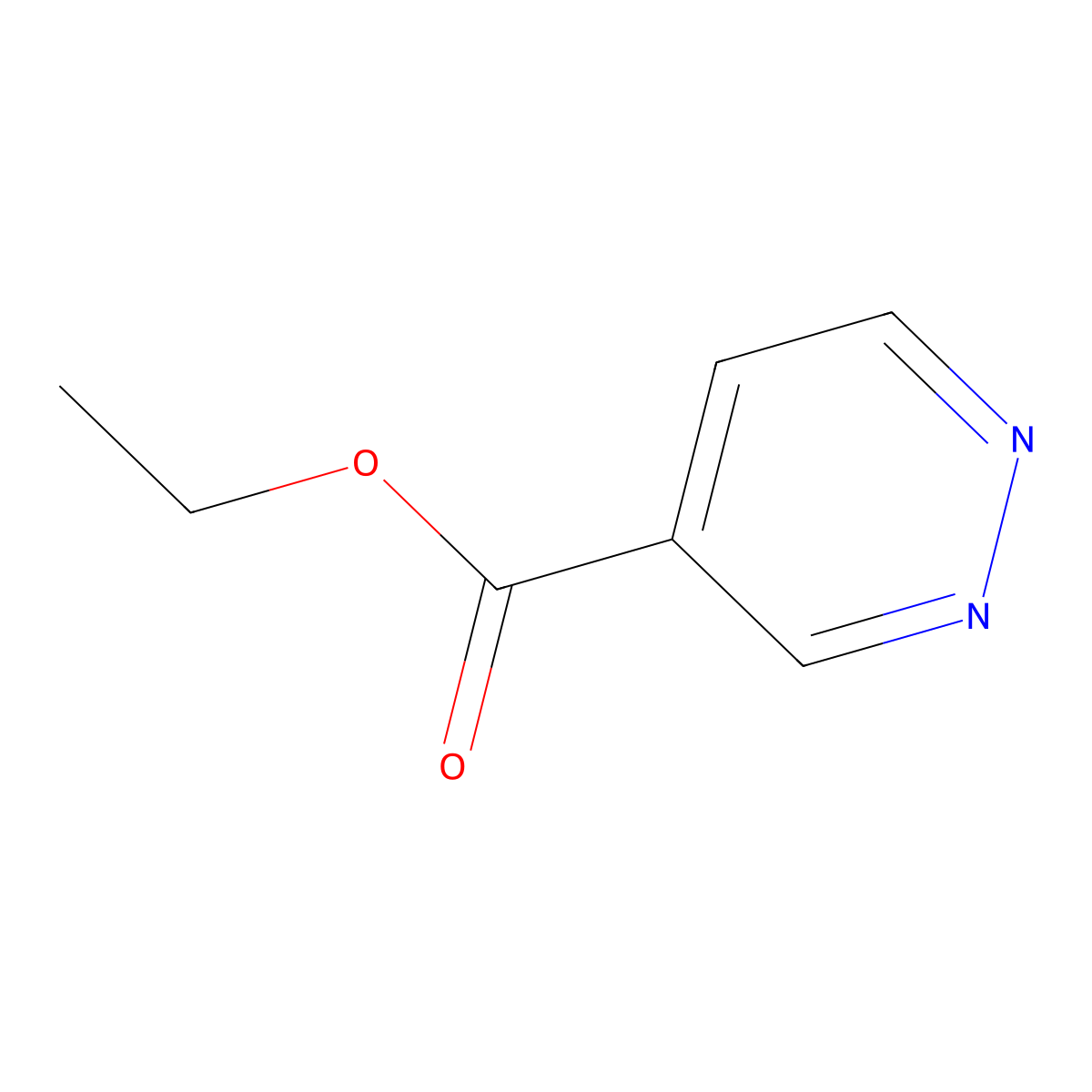 Ethyl Pyridazine-4-carboxylate molecular structure, CAS 39123-39-2